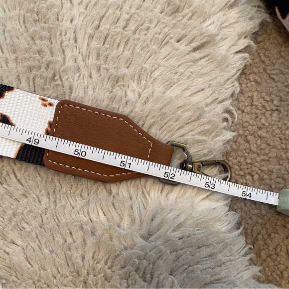 Wrangler Brown & Black Cowhide Crossbody Shoulder Bag - Picture 10 of 10